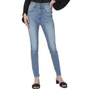 2026 Hot Selling Casual Women Jeans 100% Cotton Straight Eco-Friendly Breathable Plus Size High Quality Wholesale Jeans