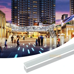 8W Recessed Brick LED Light Outdoor Floor Deck Light Linear Inground Light for Garden Square Supermarket