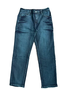 Classic Men's Hip Hop Denim Jeans Straight Leg Regular Fit Casual Blue Washed Autumn High Quality Cotton Everyday Wear