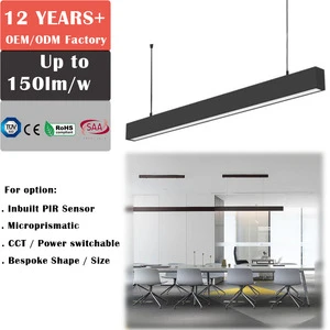 Aluminum 600 1200 1500mm Professional Office Lighting Modern Design LED Batten Pendant Light