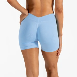 Custom LOGO New Women's Sporty Short Pants with V Back Waist Fitness Running Yoga Pants Butt Lifting Slimming Outdoor Running