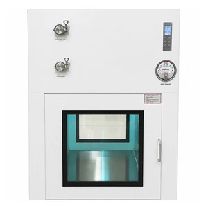 Industry Dynamic Electronic Interlock Pass Box Double Window Clean Room Laminar flow hood For Hospital LAB Cleanroom
