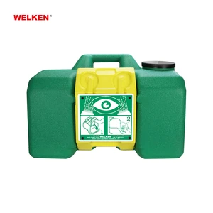 PP Non-conductive Safety Eye Wash 35L Hot Sale Green Portable Eye Wash Station For Washing Emergency Eyewash Stations