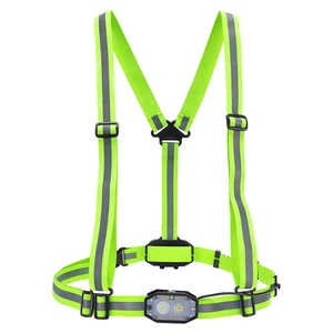 Rechargeable Backpack Running Light Flashlight Type-C LED Safety Light SMD Multi-Mode Warning Light Night Running Hiking Cycling