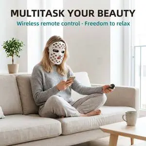 Smart LED Light Therapy Mask 8 Colors with Detachable Eye Protection for Comfortable and Safe Home Beauty Care OEM & ODM