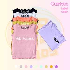 KERUI Women's Vests Wholesale Summer Tank Top Solid Color Cotton Tank Top Knitted Vest Breathable Quick Dry Solid