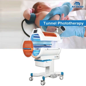 RO-CHAIN High Irradiation Hospital Medical LCD Display Mobile 360 Degree Tunnel LED Infant Equipment Phototherapy System Unit
