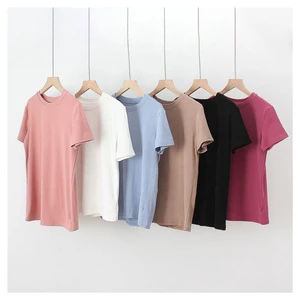 Factory Plain t Shirt Women Cotton t Shirt