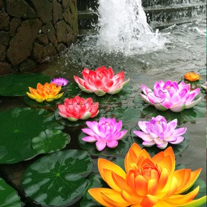15cm Factory Supplied LED Floating Lamp Water Lotus Water Lantern Floating Water Lantern for Promotion