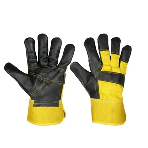 OEM Low MOQ Leather Safety Working Gloves Breathable Waterproof Anti-Cut Multi-Functional Customizable for Gardening Furniture