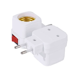 E27 LED Light Lamp Bulbs Socket Base Holder EU US AU Plug Adapter ON/OFF Switch Lighting Accessories