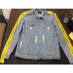 Autumn Women's Reversible Washed Denim Jacket 100% Cotton Waterproof Windproof Plain Dyed Youth Style Custom School College