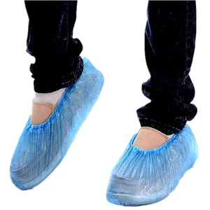 Disposable 25g 30g 35g Industry Blue Care Cleanroom Protection CE Certified PE Waterproof Shoe Cover Boots
