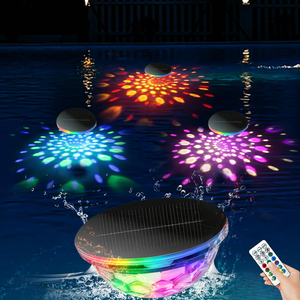 IP68 Waterproof Solar Floating Lamp LED Pool Lights for Home Garden Pond Courtyard Outdoor Pool Decorative