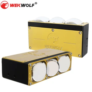 85W Three Lens Led Car Grill Lights High Power Double Fan Cooling Front Grille Lights Auxiliary Lights for Off-road Vehicle SUV