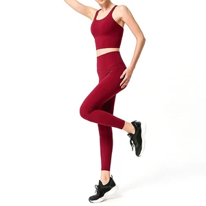 2025 Custom Made Solid Color Women's Yoga Set at Wholesale Rate Reasonable Price Yoga Suits OEM Service Customized