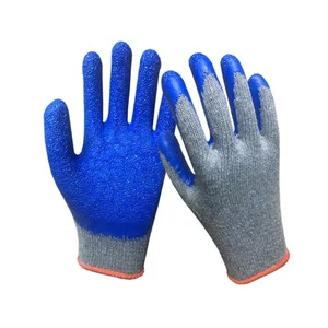 Cheap Price General Purpose Labor Gloves XL Wrinkle-Resistant Dipped Latex Anti-Skid Wear-Resistant Safety Hand Gloves