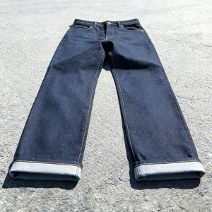 Custom Wholesale Casual Selvedge Raw Denim Pants High Quality Baggy Men's Trousers Wide Leg Plus Size Vintage Jeans for Men