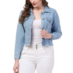 Wholesale Price Casual Denim Jackets For Women High Quality Oversized Regular Winter Breathable Cotton Denim Jackets