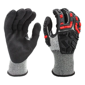 High Quality Work Gloves Anti Impact TPR Industry Oil and Gas Safety Work Gloves for Worker