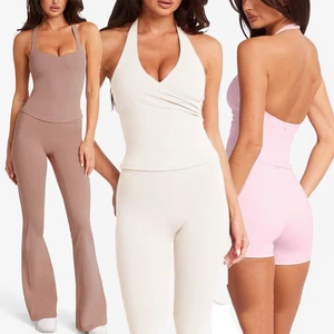 Women Lightweight 5 Piece Yoga Set Breathable Quick Dry Custom Logo OEM