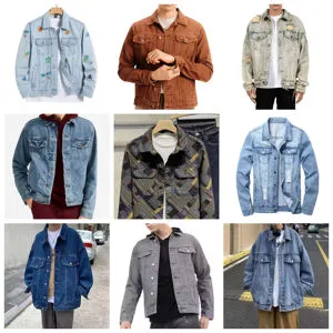 American High Street Denim Jacket for Men, Autumn Trendy Loose Hoodie, High-end Casual Jacket for Men