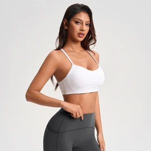 Womens Yoga Sports Tank Tops With Built In Bra Slim Fit Breathable Ribbed Rib Athletic Camisole For Workout Cami Fitness & Yoga