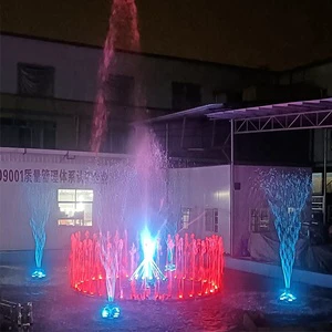 Fenlin Large Stainless Steel Light Show Floating Dancing Music Fountain Outdoor Inground Swimming Pool Circular Stone Garden