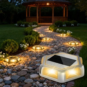 Smart Motion Sensor Solar Dock Light IP65 Waterproof Wide Angle Illumination for Deck Pathway Stairs Lighting