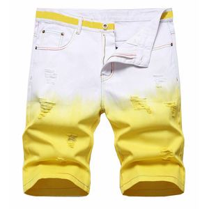 Men's Distressed Wash Breathable Quick Dry High-quality 100% Cotton Denim Jean Shorts Mid Waist Straight Fit Casual Summer Style