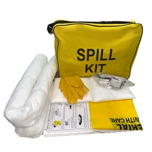 30L Oil Spill Control Kit Environmental Universal Absorbent Pad Sock Pillow Leak Prevention Safety Service