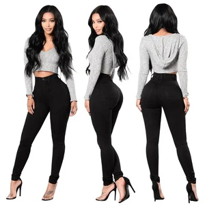 Wholesale Women Jeans Pant Latest Slim Jeans Women Skinny High Waisted Blue Denim Pencil Jeans Stretch Pants Woman Pants