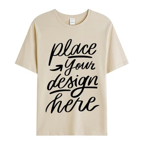 T50004 Wholesale Blank Plain T Shirt Custom Silk Screen Print Digital Logo Brand Cotton T-shirts For Men Women