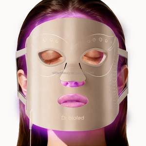 Ultra-Thin Bendable Silicone Near Infrared Light PDT Photon LED Therapy Beauty Facial Mask For Face Acne Skin Wrinkle Remover