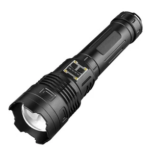100000 High Lumens Rechargeable LED Flashlight Waterproof Tactical Handheld Large Flash Light IP65 Emergencies
