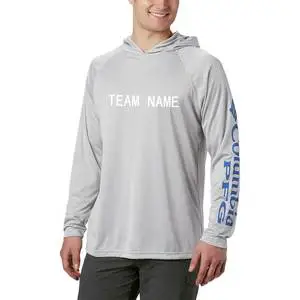 Custom Made Anti Sun Protect Sublimation Long Sleeve Fish Hoody Wear Quick Dry Jersey Uv Hoodie Fishing Shirts Upf50+ Spf Shirt