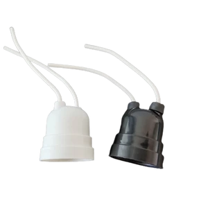 Portalamparas E26 E27 Bulb Light Plastic ABS 125V 127V Lamp Socket With Wire Lampholder
