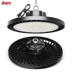 High Brightness 100w 150w 200w 120-130lm/W Aluminum Body Led UFO High Bay Light for Factory Warehouse Industrial Lighting
