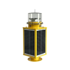 Solar Aviation Obstruction Light With Remote Telemetry & GPS Sync For Traffic Warning