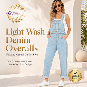 Women's Casual Stretch Adjustable Denim Bib Overalls Pants Jumpsuits
