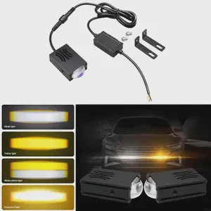 1PCSAutomotive Grille Light Stylish Low Energy LED Front Grille Lamp for Enhanced Night Driving Safety Stylish Customization
