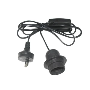 E27 Light Bulb Lamp Socket As AU Plug AC Power Cord with on Off Switch Inline