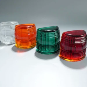Factory Customized Wholesale Size Color Shape Red High Borosilicate Glass Lampshade for Outdoor Airfield Runway Lights