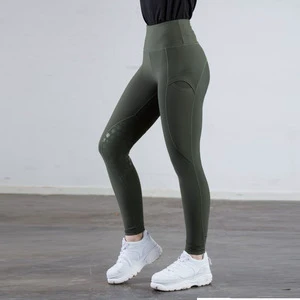 Women's Casual Soft Comfortable High Elastic Tight-Fit 100% Cotton Fleece Seamed Leggings Customizable Logo Waist Breathable