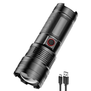 High Power Tactical Flashlight Rechargeable Aluminum LED Super Bright Waterproof Emergency Camping Outdoor Solution