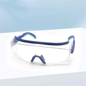 HBC Adjustable Nose Bridge Eye Protection Goggle with Anti-Fog Polycarbonate Goggles for Work Lab Construction and Lab Use