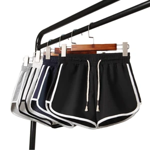 Women's Sporty Style Oversized Shorts Loose Cross-Border Hot Pants Elastic Waist Closure Pajama Pants Breathable Polyester