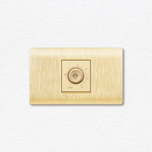 Wholesale America Gold PC Wall Switch Light Dimmer Switch Electric Fan Speed Regulator Dimmer Switches