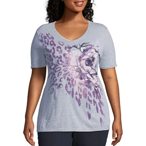 2026 Summer Season Plus Size Premium Quality Women's T Shirts Latest Design Printed V Neck Slim Fit Casual Women T Shirt