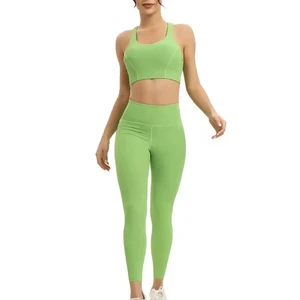 Durable Material New Style Women's Yoga Set Premium Quality Short Solid Breathable Spandex/Cotton 2-Piece Quick Dry Eco-Friendly